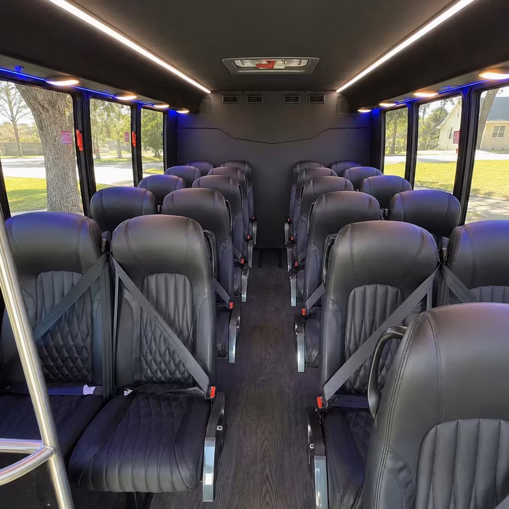 28 passenger minibus inside