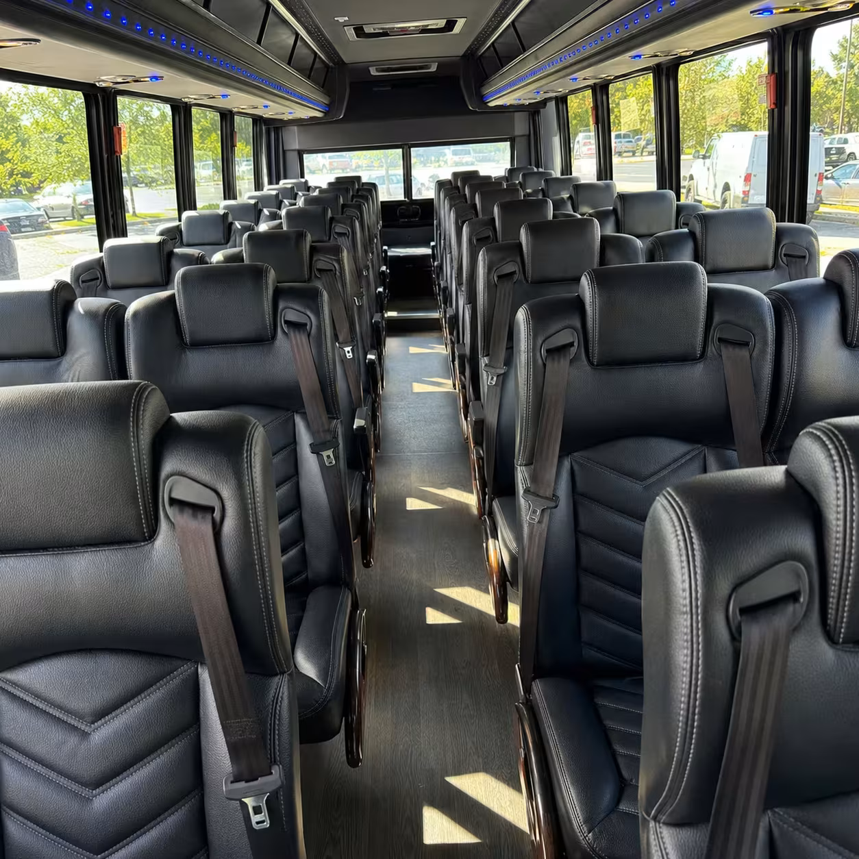 30 passenger minibus inside
