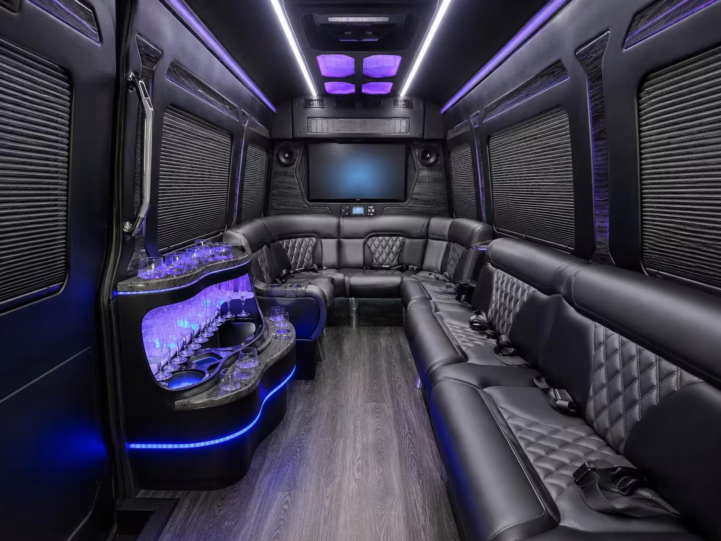 long distance corporate shuttle buses from woodland california