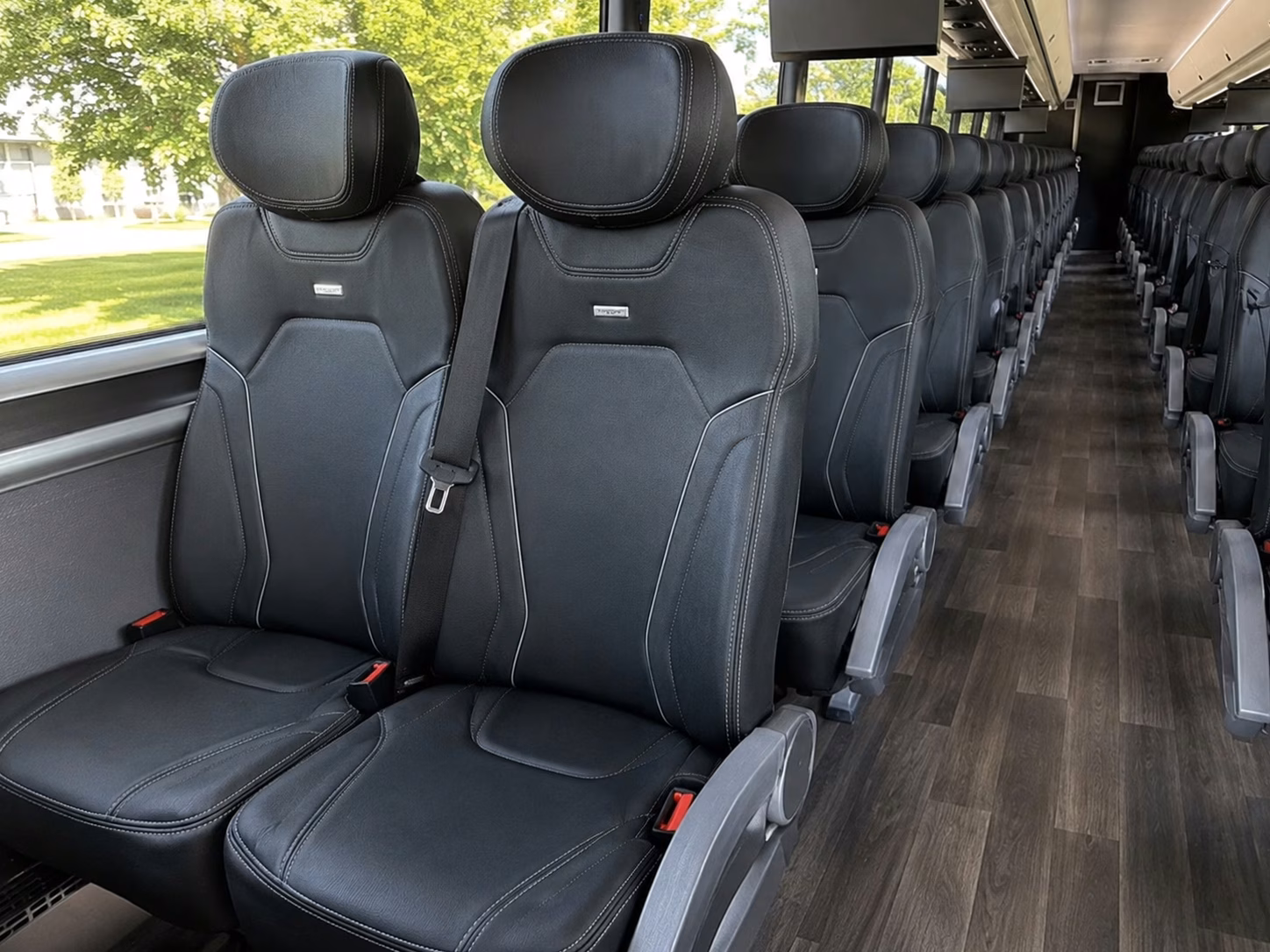 party bus transportation for woodland adult fan groups