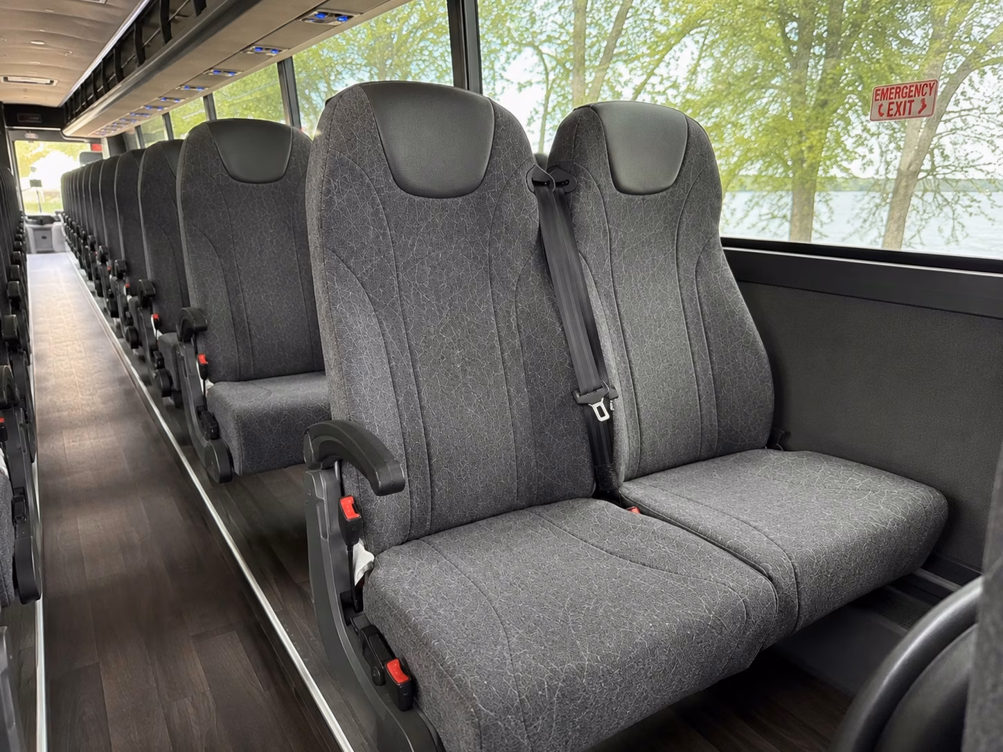 rent woodland sporting event charter buses in 30 seconds