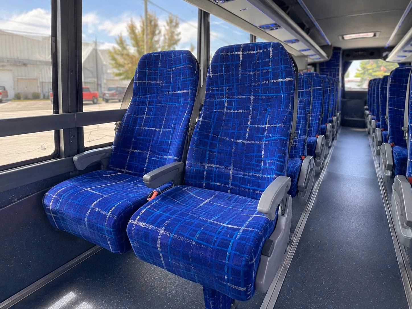 woodland charter bus interior